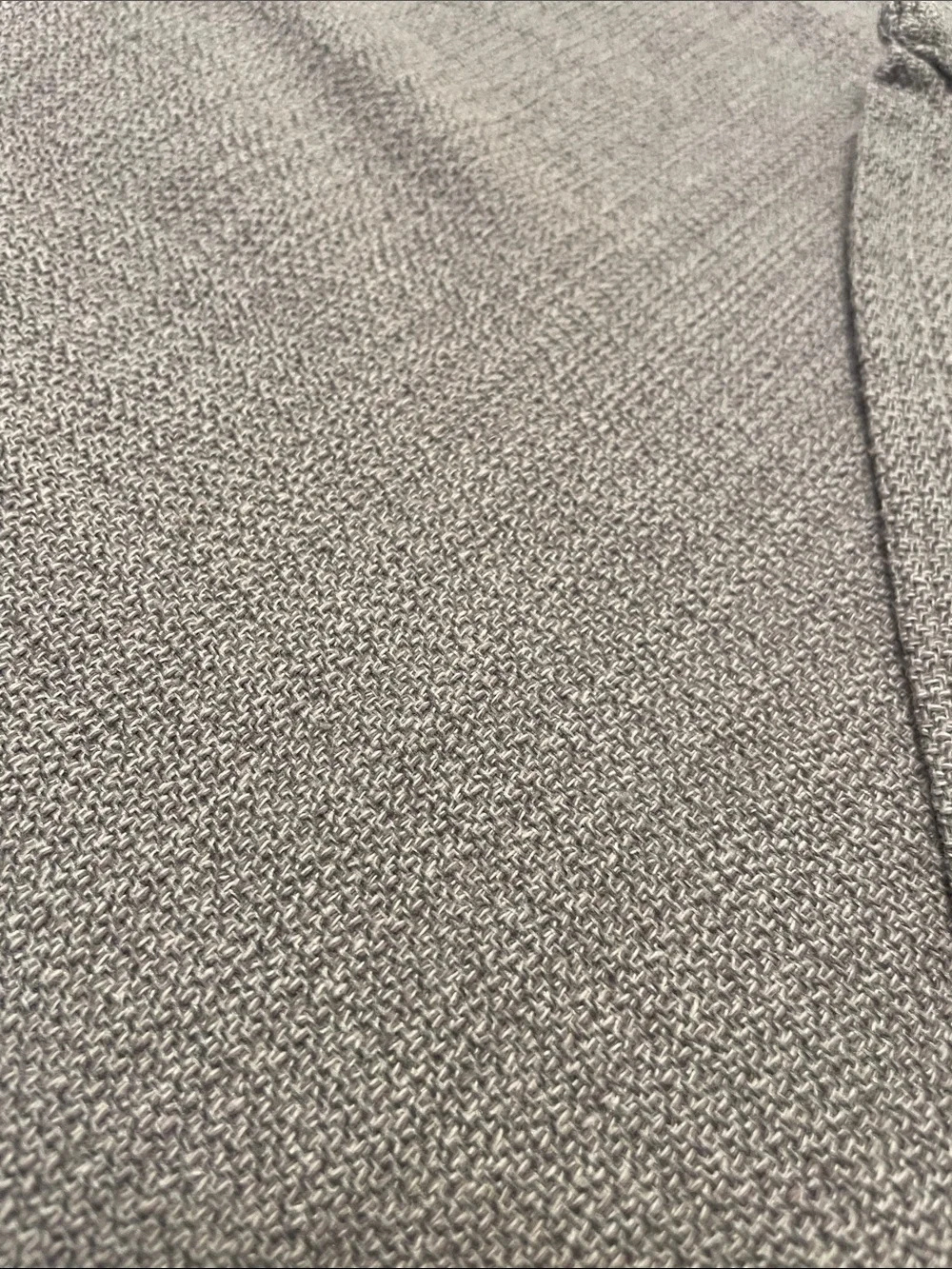 Threshold Gray Cotton & Polyester Table Cloth 102 x 99